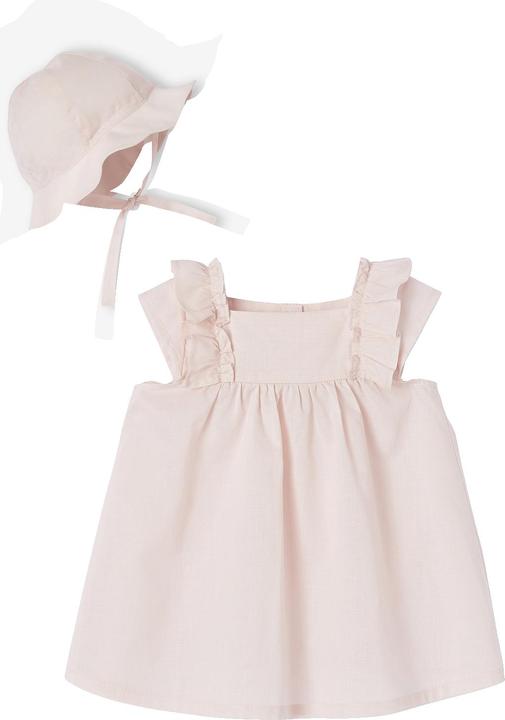 Produktbild Vertbaudet Mädchen Baby Geschenk-Set: Kleid & Sonnenhut
