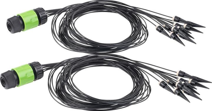 Produktbild Royal Gardineer 2er-Set Mikro-Bewässerungssysteme mit je10 Bewässerungs-Spitzen (Tropfbewässerung Set)