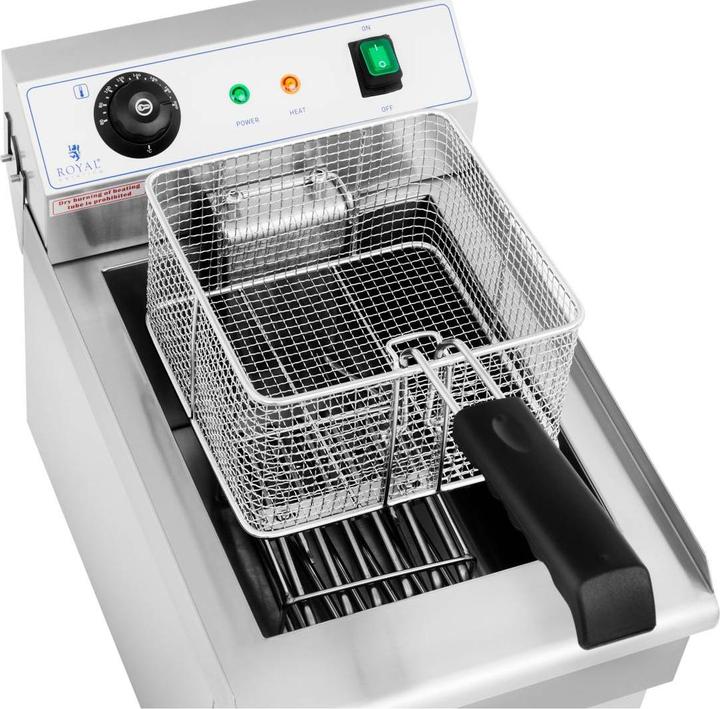 Actual product image Royal Catering Commercial Fryer - 13 litres - 3,200 W - drain tap - cold zone