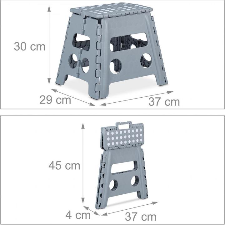 Actual product image Relaxdays Folding Stool L