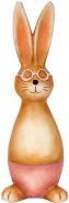 Produktbild IKO Osterhase mit rosa Brille h=27,5cm (2 x)