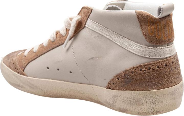 Produktbild Golden Goose mid star sneakers in leather and suede color grey/light brown (38)