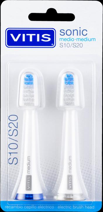 Produktbild Vitis sonic Ersatzbürstenkopf medium (2 x)