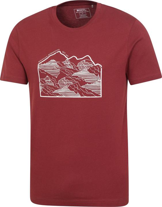 Actual product image Mountain Warehouse Mens Linear Organic T-Shirt (L)