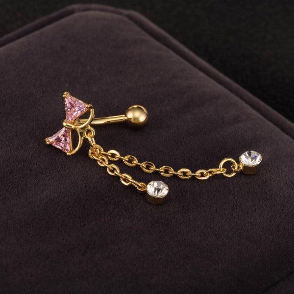 Immagine prodotto Hermex Libro Piercing placcato oro con zirconi (Lega di rame-nichel)