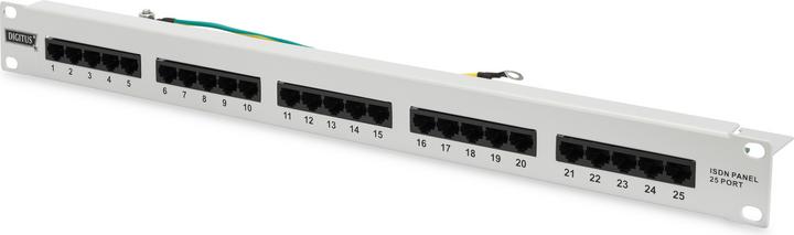 Immagine prodotto Digitus Pannello ISDN CAT 3 da 19 pollici 25 porte