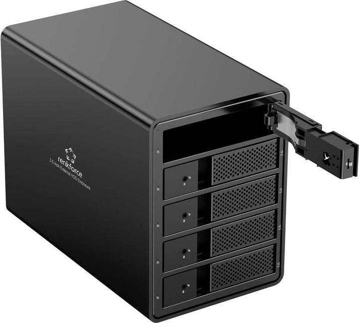 Actual product image Renkforce RF-6647600 8.9 cm (3.5 Zoll) Festplattengehäuse 5 Bay 3.5 Zoll USB-A ( (3.5")