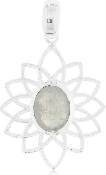 Image du produit Leyda Pendentif Fleur (Argent 925, Pierres)