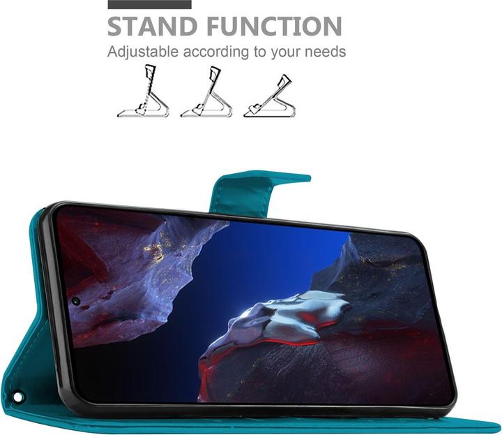 Produktbild Cadorabo Hülle für Xiaomi Poco F5 Pro mit Blumen Muster (Xiaomi Poco F5 Pro)