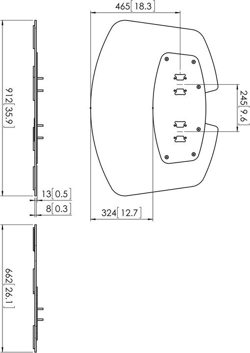 Actual product image Vogels PFF 7030 Base Plate Extra Large