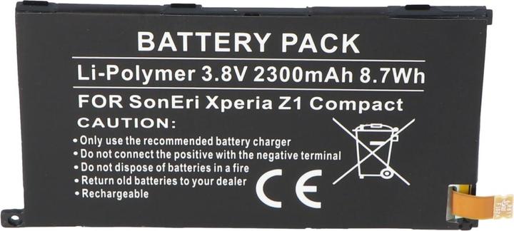 Actual product image AccuCell Sony XPERIA Z1 Compact battery, 1274-3419.1, 1ICP4/53/88, LIS1529ERPC
