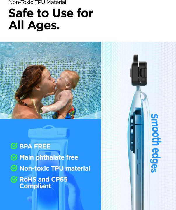 Productafbeelding Spigen Aqua Shield Waterdichte Drijvende Koffer A610 2 Pak, wit ACS06017 (Universeel)