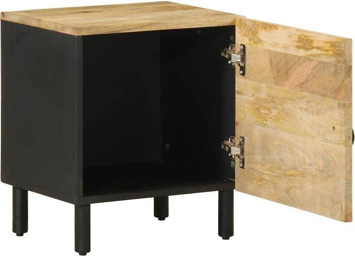 Immagine prodotto VidaXL Comodino Comodino Cassettiera Comodino Consolle 2 pezzi. Legno di mango grezzo (40 x 33,5 x 46 cm)