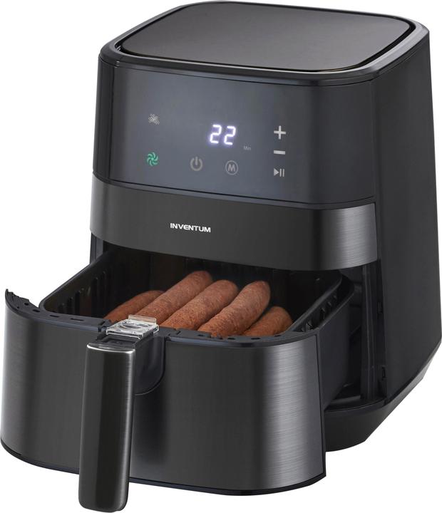 Image du produit Inventum GF350HLDB - Friteuse Hetelucht - Inhoud 3,5 liter - Zwart/RVS