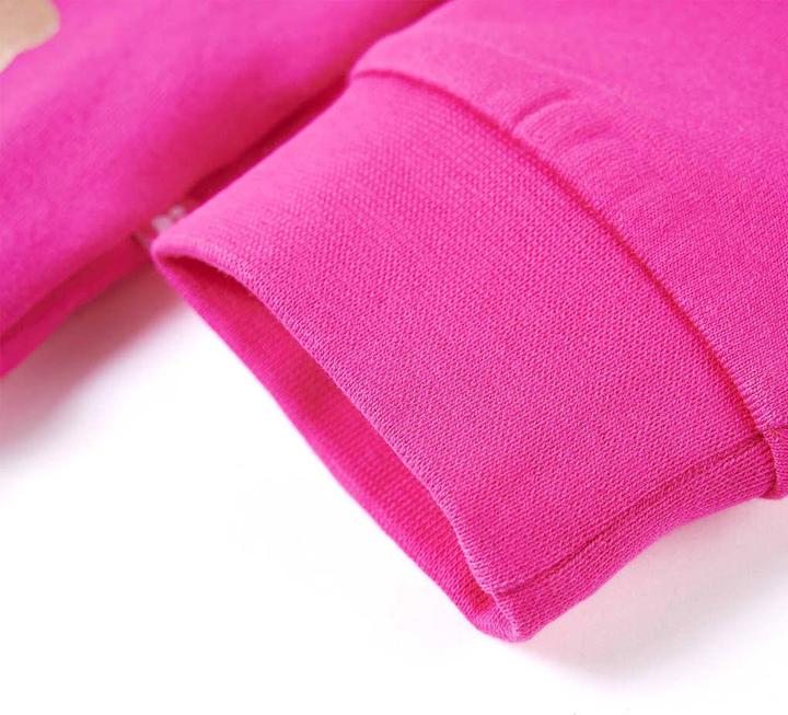 Actual product image VidaXL Children's sweatshirt dark pink 104,Material: 95 % cotton. 5 (104)
