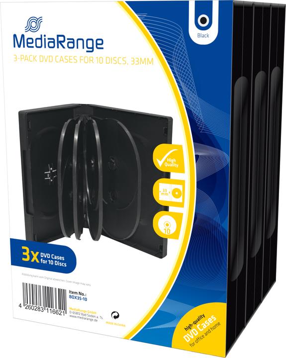 Immagine prodotto MediaRange Custodia DVD vuota per 10 dischi (3 x)