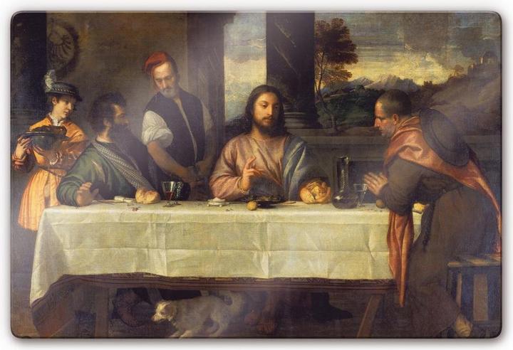Image du produit Trenddeko Titien - Le repas d'Emmaüs (60 x 40 cm)