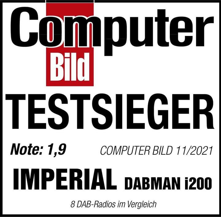 Nutritional values and ingredients Imperial Dabman i200 (Web radio, DAB+, FM, VHF, Wi-Fi)
