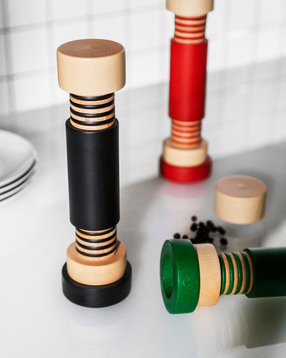 Actual product image Alessi Twergi salt/pepper mill made of beech wood (Salt, Pepper, Various spices)