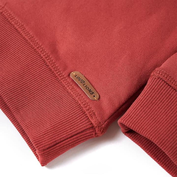 Produktbild VidaXL Kinder-Kapuzenpullover Dunkelrot 128,Material: 95 (128)