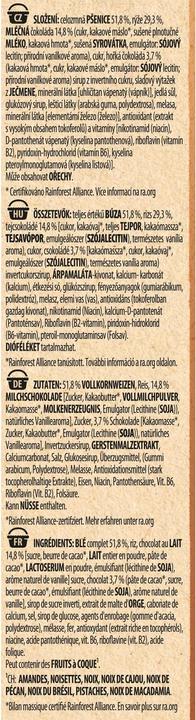 Nutritional values and ingredients Fitness Chocolate Cereals (375 g)