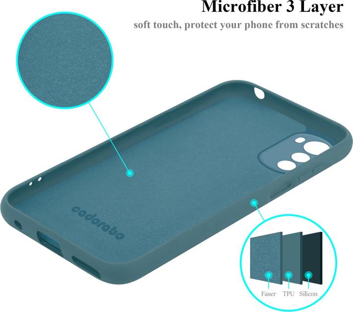 Productafbeelding Cadorabo TPU Liquid Silicone Hoesje Cover voor Motorola MOTO E32 4G / E32S (Motorola Moto E32s)