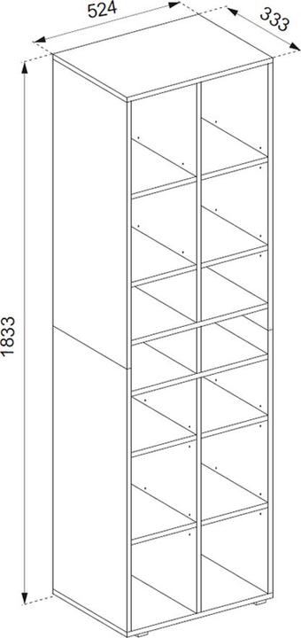 Produktbild Vicco Paris (52 x 183 x 33 cm)