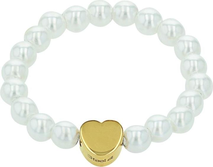 Produktbild Amor Ringe für Damen, Edelstahl, Glasperle | Herz (One Size)