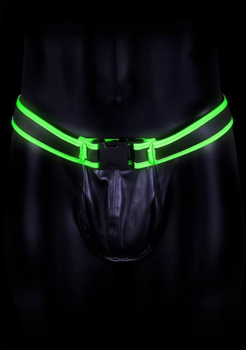 Actual product image Ouch! Buckle Jock Strap - Glow in the Dark (L)