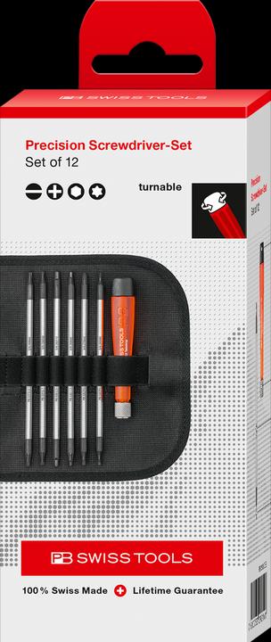 Actual product image PB Swiss Tools Screwdriver set PB 513 telescopic handle with interchangeable blades CBB (Allen screw, Slotted screws)