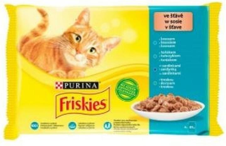 Image du produit Purina Friskies Fish Mix - Nourriture humide pour chats - 4x 85 g (Senior, 340 g)