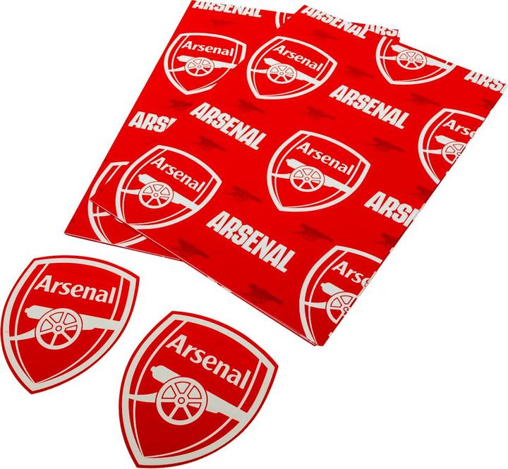 Actual product image Arsenal FC Text Gift Wrap (Wrapping paper, 2 x)
