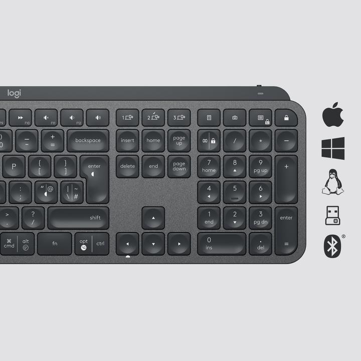 Produktbild Logitech MX Keys (Eng. Int., Kabellos)