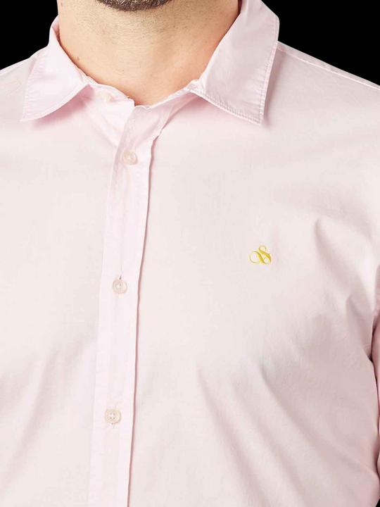 Image du produit Scotch & Soda Solid Poplin Shirt Long Sleeve Rose (M)