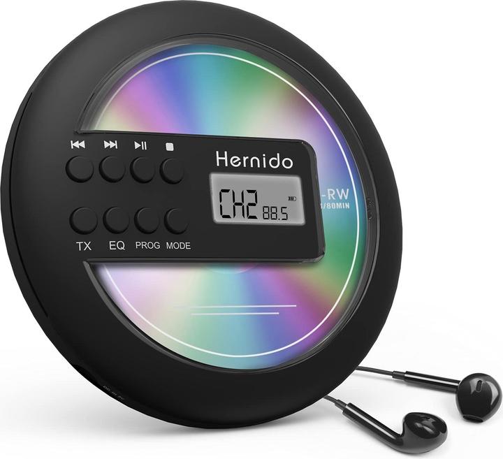 Image du produit Hernido Lecteur CD portable pour voiture