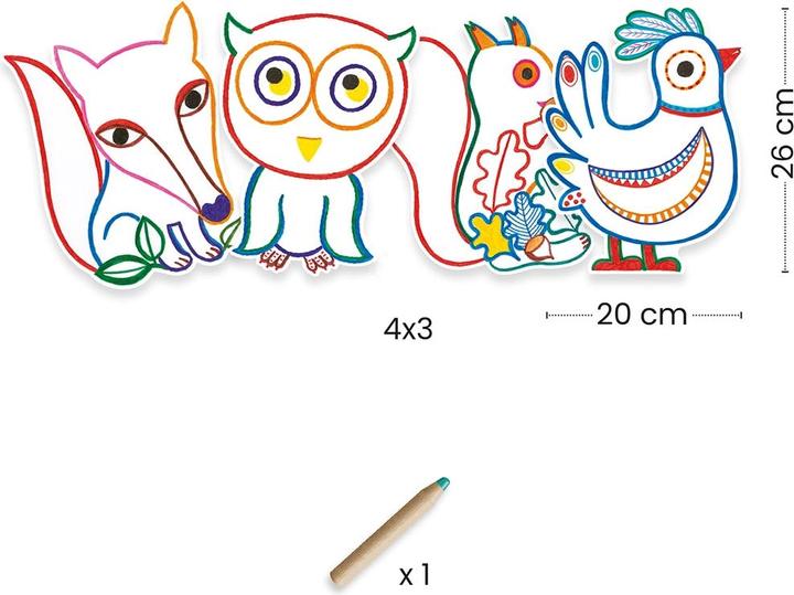 Image du produit Djeco Coloriage - Animaux de la forêt