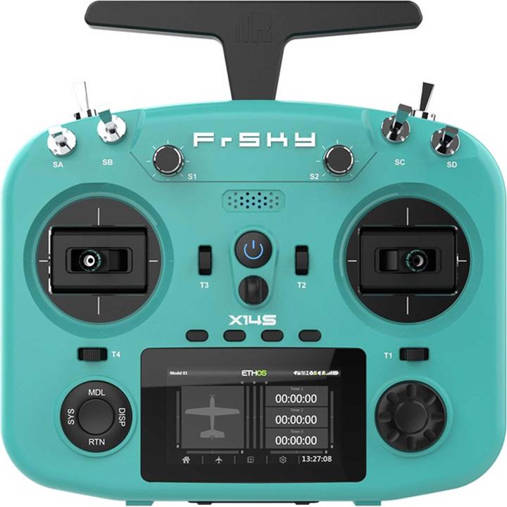 Actual product image FrSky TWIN X14S transmitter 2.4Ghz Verdigris Green without battery, without stand holder, without