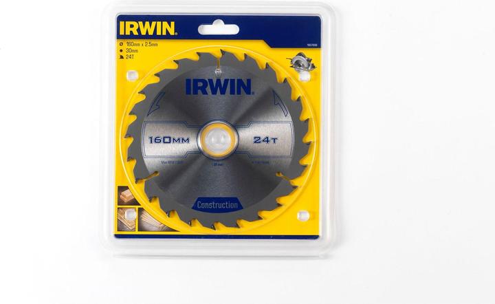 Irwin Lama per sega circolare professionale IRW1907698 160 x 30 mm a 24 denti Legno