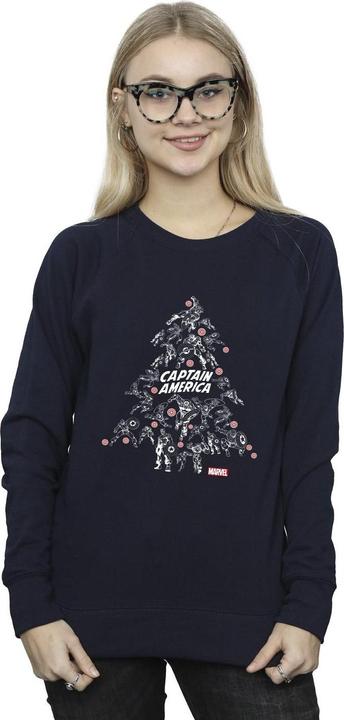 Produktbild Captain America Christmas Tree Sweatshirt (4XL)