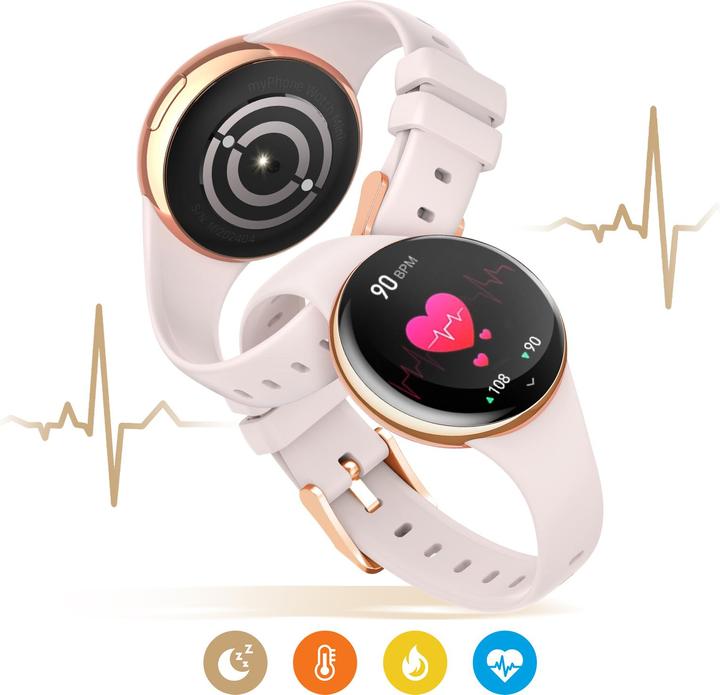Actual product image Myphone Watch Mini beige-gold