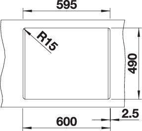 Image du produit Blanco NAYA 6 (Accessoires pour éviers, 61.50 cm, 51 cm)