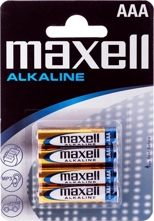 Maxell Pile alcaline AAA Micro LR03 (4 pcs, AAA, 210 mAh)