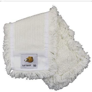 Neutralware Mop Tuft Beer GVS Vouwhouder 16x54 cm (BxL) 50 % Katoen 50 % Polyester wit (1 Pcs.)