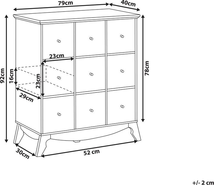 Actual product image Beliani Kuma (79 x 40 x 92 cm)