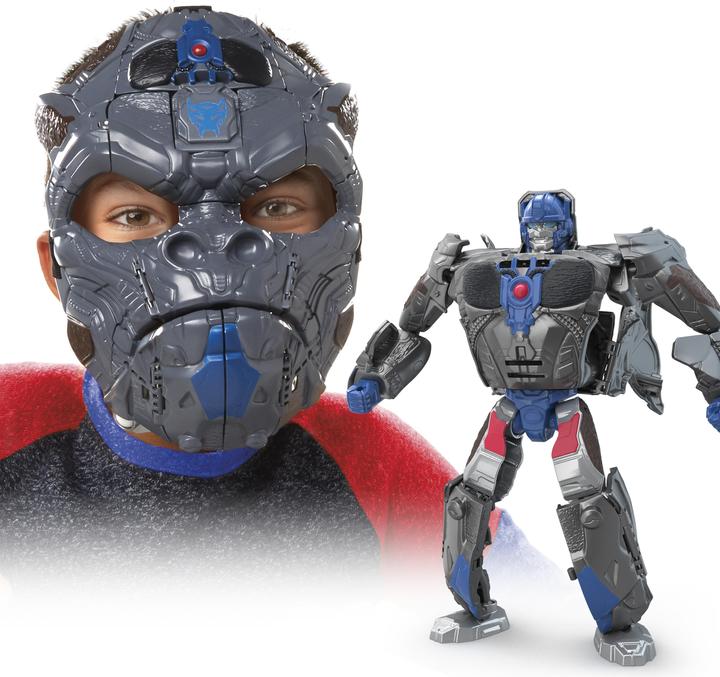 Immagine prodotto Transformers : L'ascesa delle bestie giocattolo, Optimus Primal, maschera da gioco di ruolo 2 in 1
