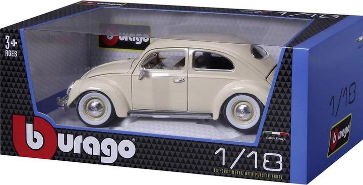 Actual product image Bburago 1:18 Model Car VW Beetle 1955
