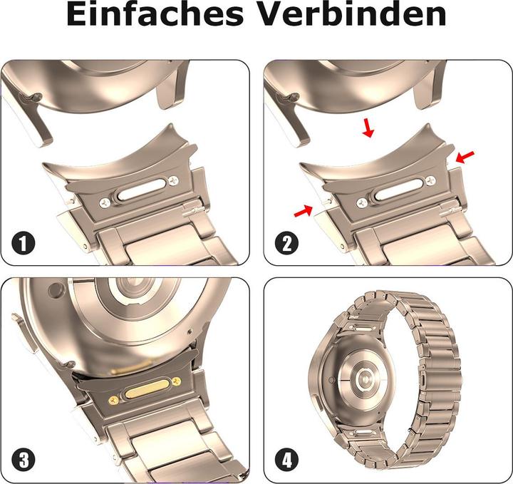 Actual product image Pedea Titanium watch strap (20 mm, Titanium)