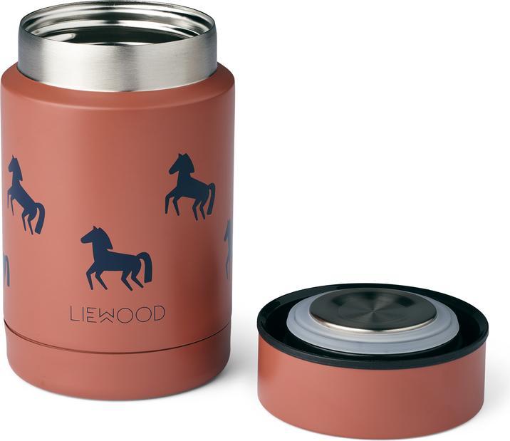 Actual product image Liewood Thermo mug Nadja Horses Dark 250 ml (0.25 l)