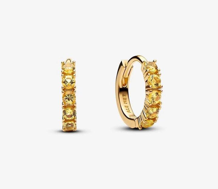 Image du produit Pandora Boucle d'oreille Huggie jaune (Métal)