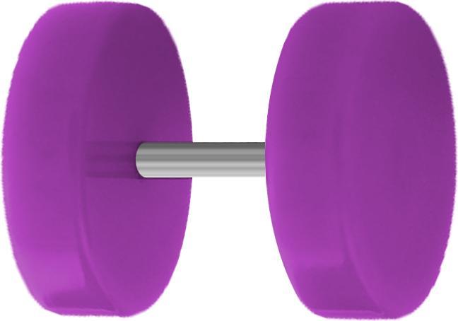 Produktbild Star Piercing Fake Plug violett (ohne Messing, Acryl)